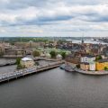 Stockholm Gamla Stan'ın havadan görünümü, İsveç