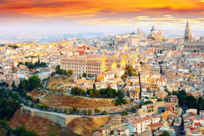Picturesque dawn view of Toledo