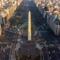 Buenos Aires Obeliski'nin havadan görünümü, Arjantin